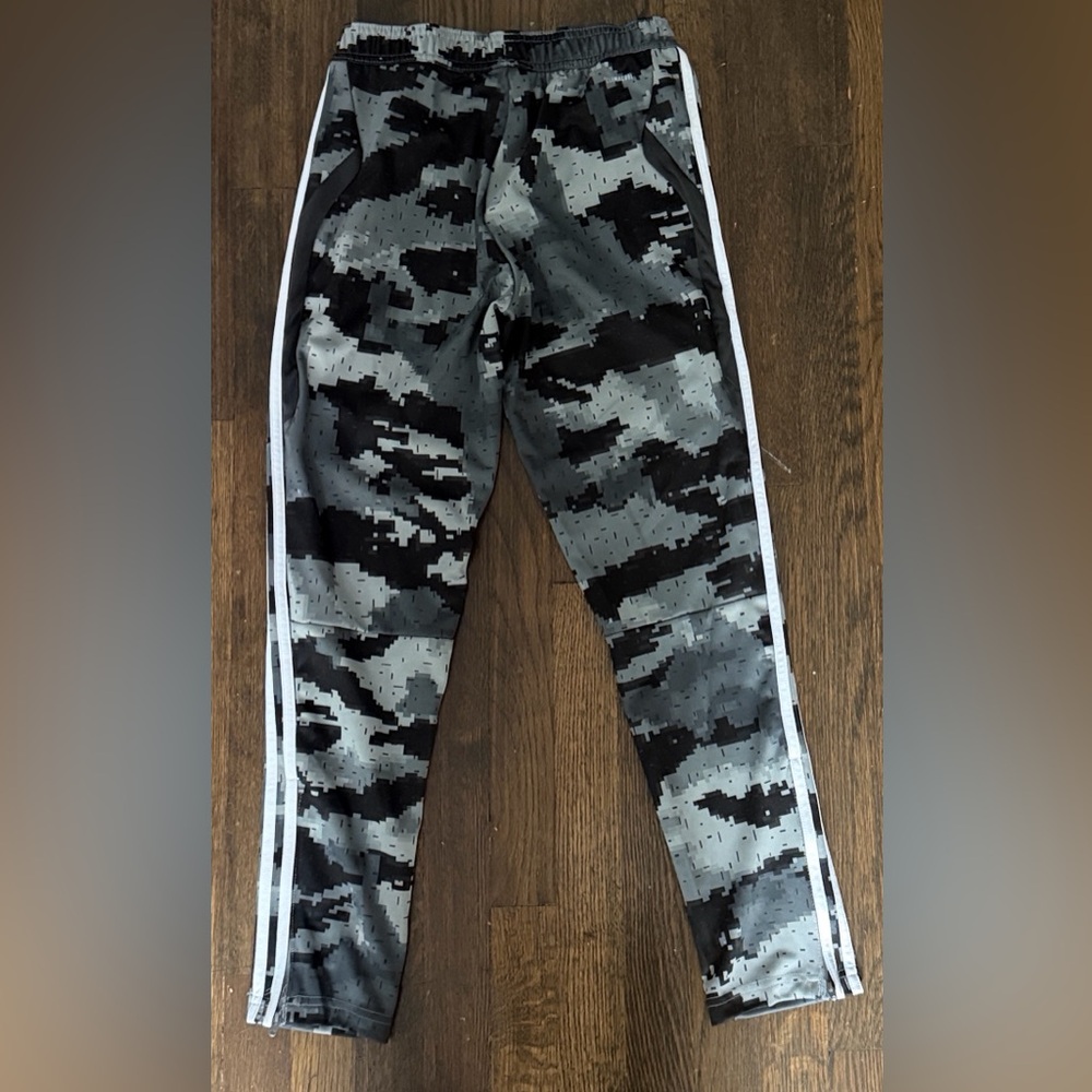 Adidas Black and Gray Camo Track Pants